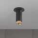 Exhaust Surface LED 2.36 inch Graphite / Brass Flush Mount Ceiling Light