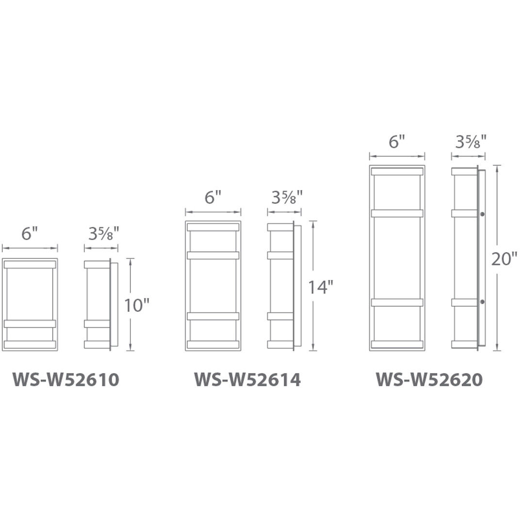 Latitude LED 14 inch Black Outdoor Wall Light, dweLED