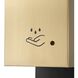 Luxe Brushed Brass Wall Mount Touchless Hand Sanitizer Dispenser