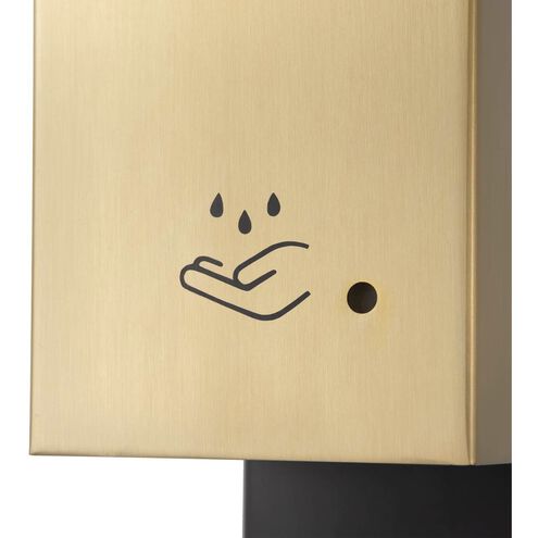 Luxe Brushed Brass Wall Mount Touchless Hand Sanitizer Dispenser
