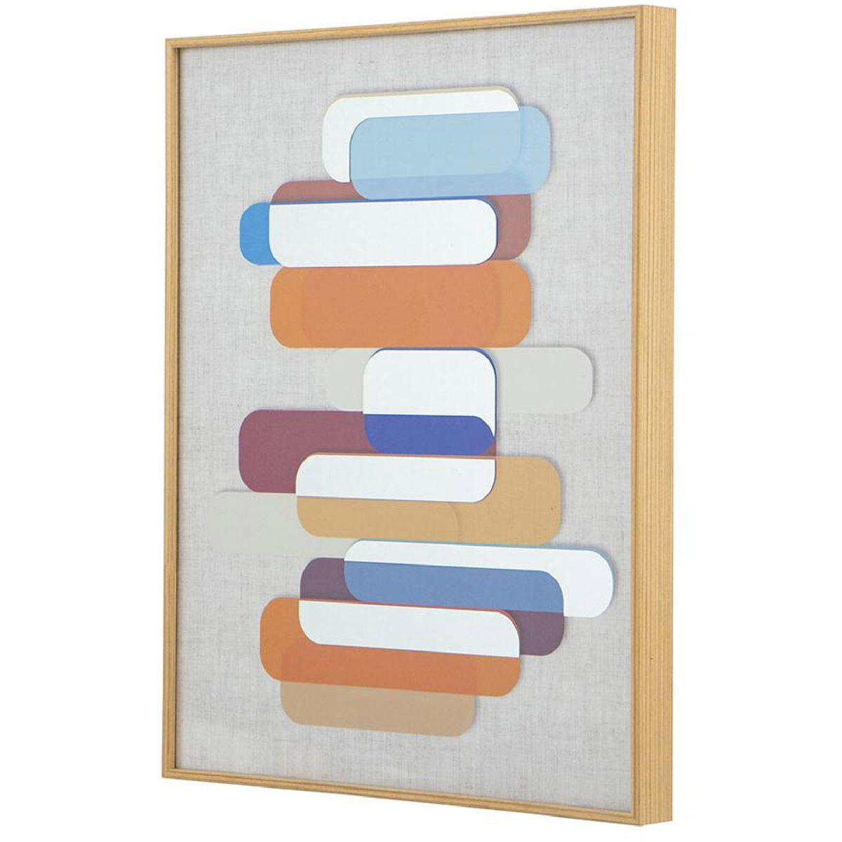 Layered Shapes Multicolor Mirror Art