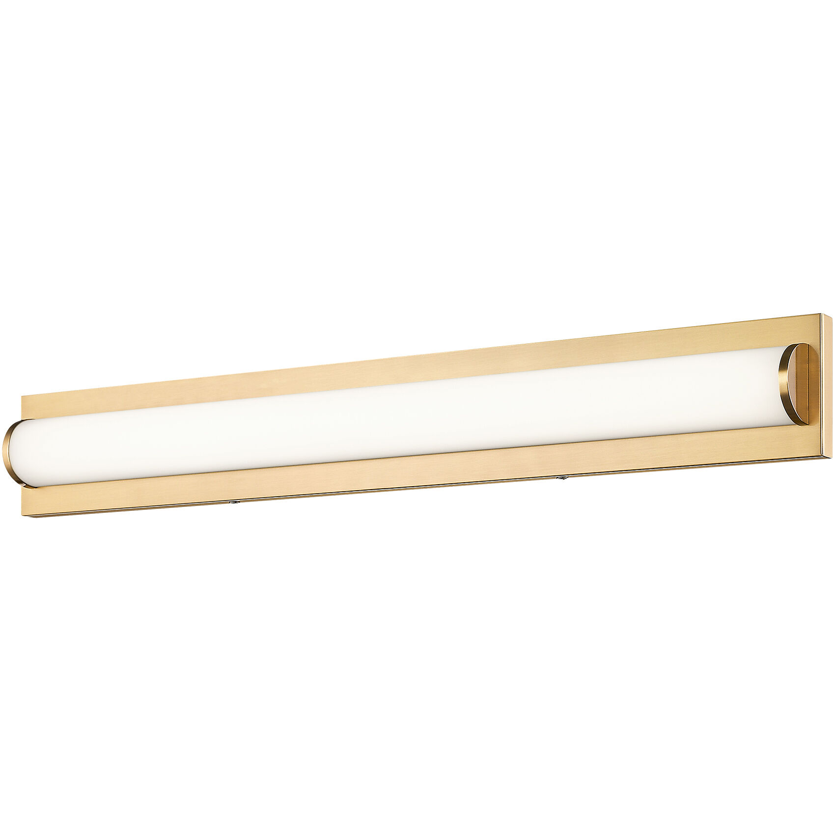Psyra LED 34 inch Aged Gold Brass Bath Vanity Light Wall Light