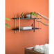 Two Tiers 36.2 X 20.5 X 9.8 inch Black Shelf