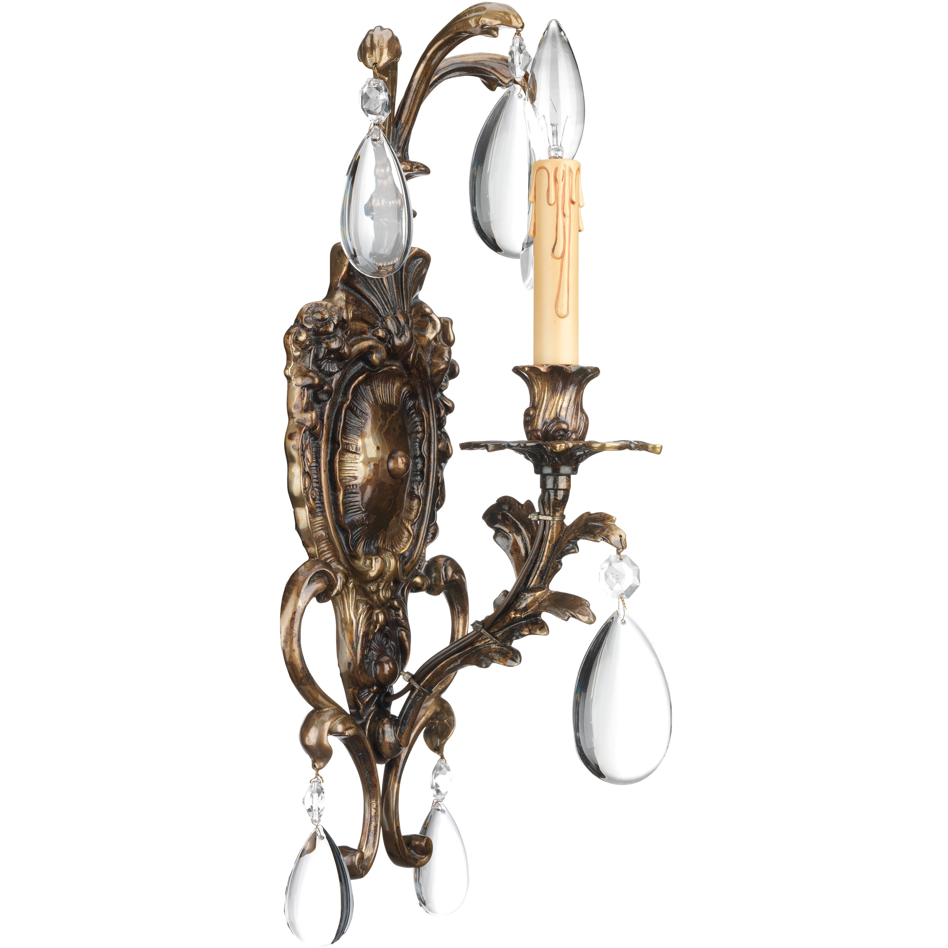 Metropolitan Collection Wall Sconce Wall Light in Oxidated Brass