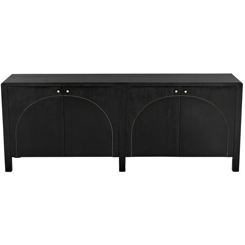 Weston 78.5 X 20.5 inch Hand Rubbed Black Sideboard