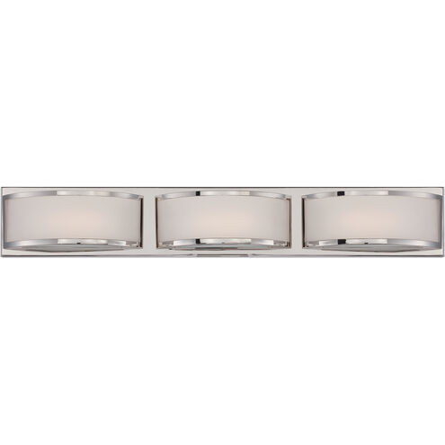Mercer LED 28 inch Polished Nickel Vanity Light Wall Light
