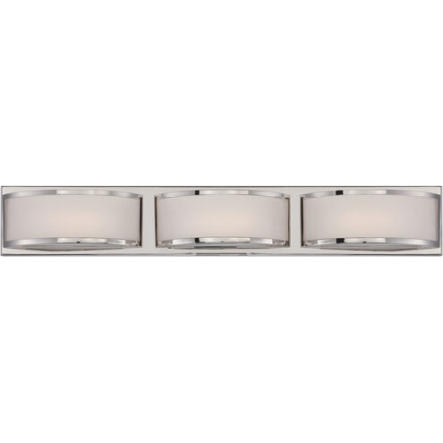 Mercer LED 28 inch Polished Nickel Vanity Light Wall Light