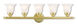 Neptune 5 Light 32 inch Polished Brass Bath Vanity Wall Light