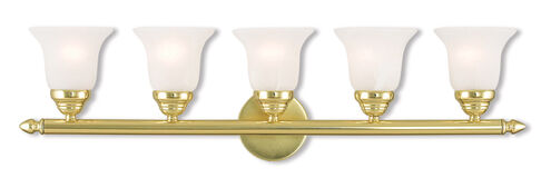 Neptune 5 Light 32 inch Polished Brass Bath Vanity Wall Light