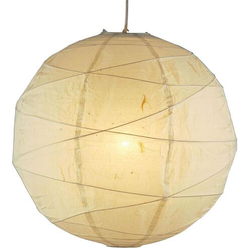 Orb 1 Light 19 inch Natural Medium Pendant Ceiling Light