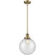 Franklin Restoration Beacon LED 10 inch Brushed Brass Mini Pendant Ceiling Light in Seedy, Franklin Restoration