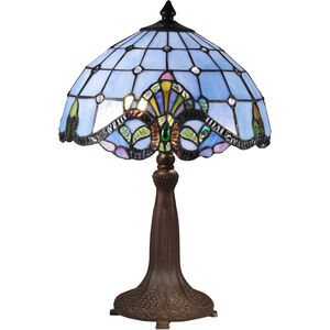 Evelyn 19 inch 60.00 watt Antique Bronze Verde Table Lamp Portable Light