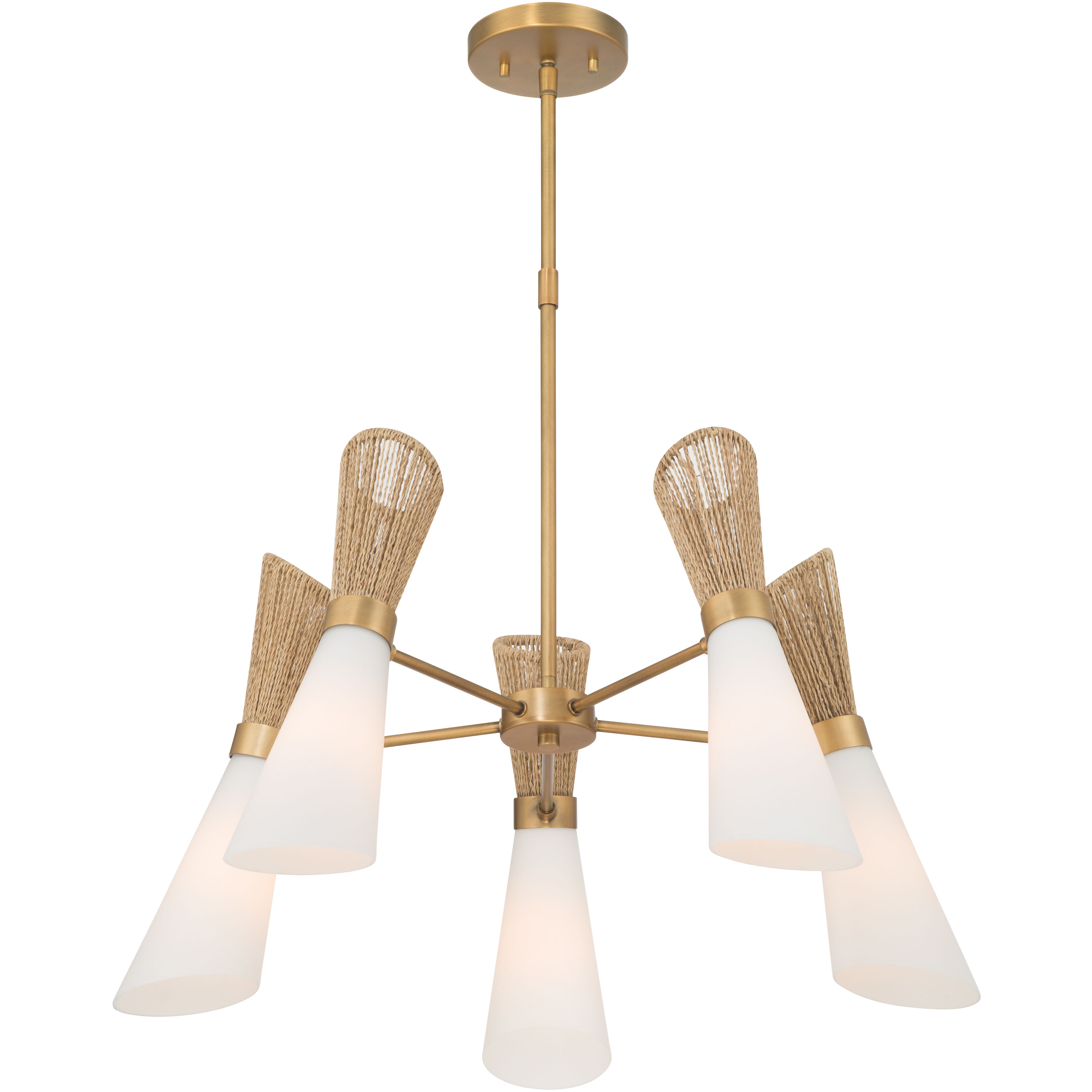 Vantrel 5 Light 26.25 inch Legacy Brass Chandelier Ceiling Light