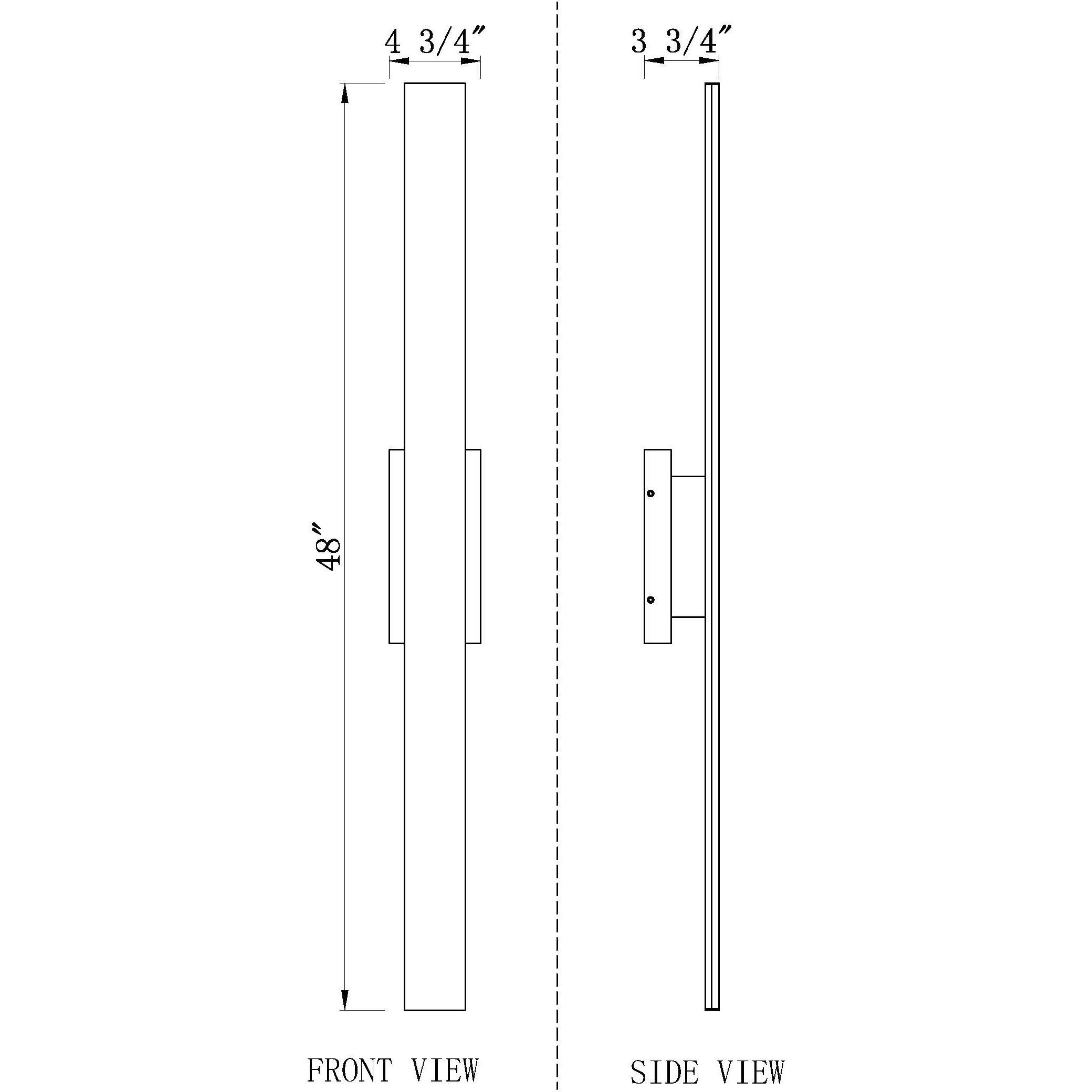Stylet LED 3.75 inch Sand Black Outdoor Wall Light