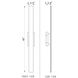 Stylet LED 3.75 inch Sand Black Outdoor Wall Light