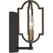 Westwood 1 Light 5 inch Barrelwood/Brass Sconce Wall Light