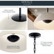 Mikale LED Black Pendant Ceiling Light