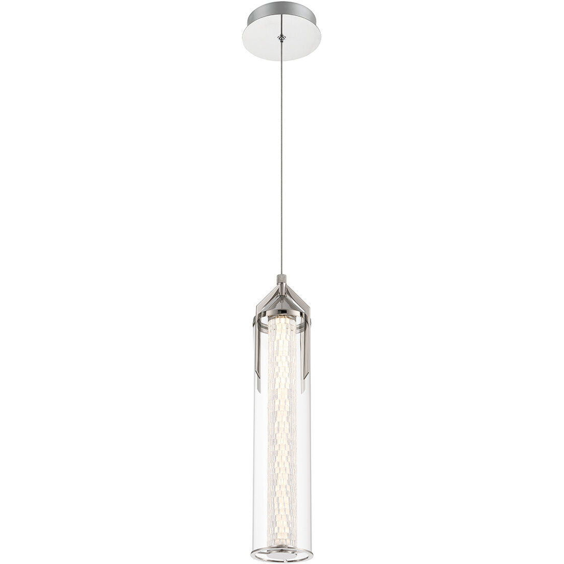 Espada LED 5.25 inch Polished Nickel Pendant Ceiling Light