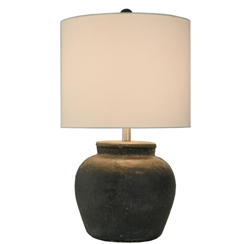 Arlo 26.5 inch 150 watt Matte Black and Brushed Nickel Table Lamp Portable Light