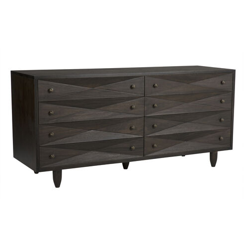 Diamond Ebony Walnut Double Chest, Double