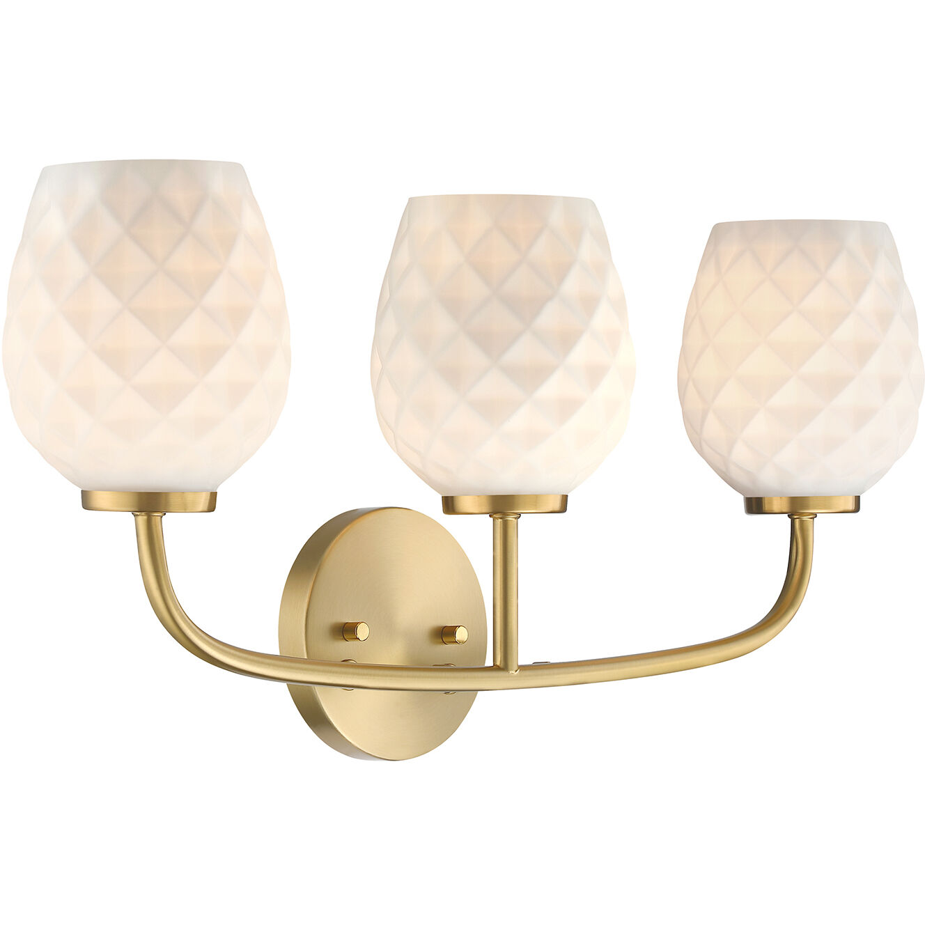 Dita 3 Light 23 inch Brushed Gold Vanity Light Wall Light