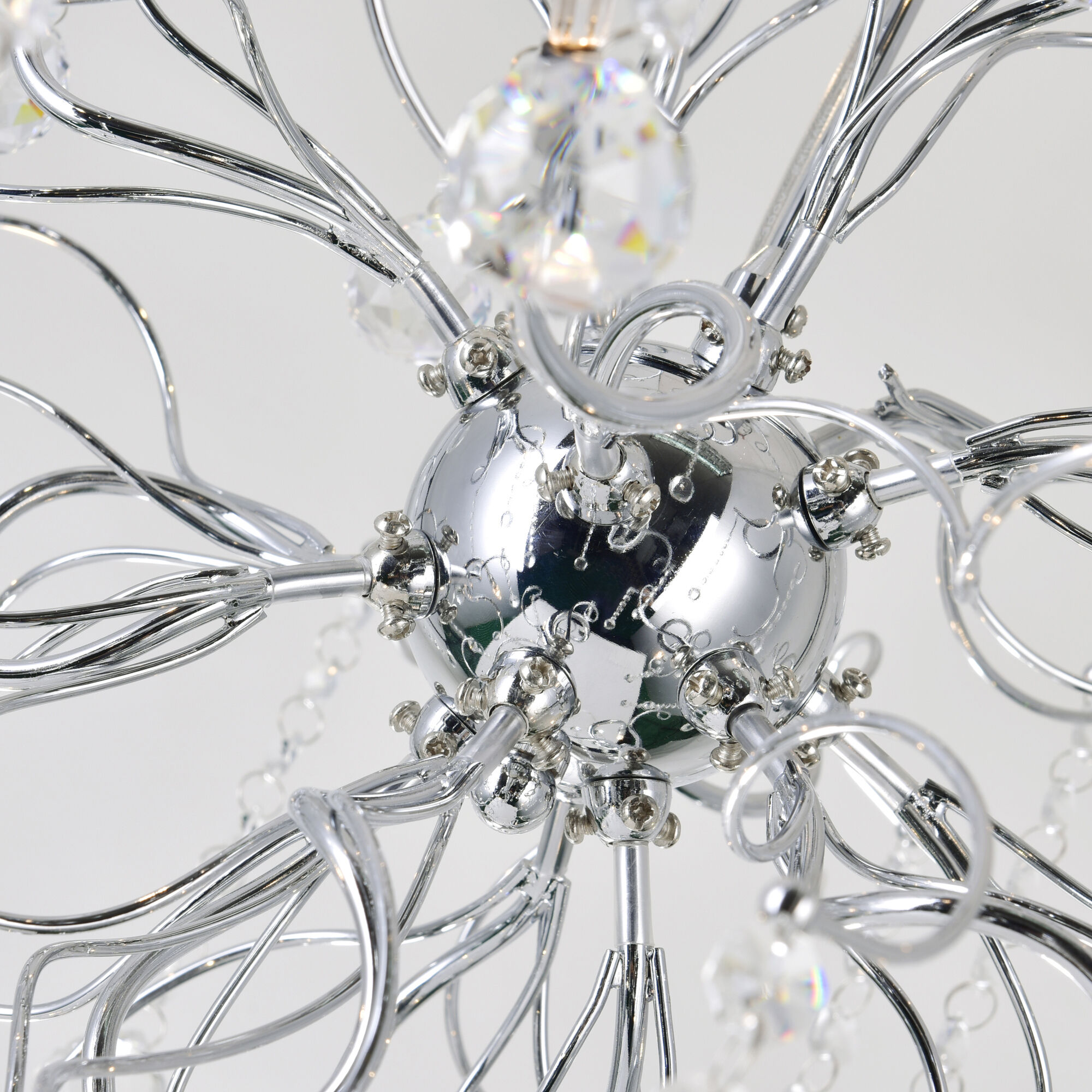 Cherry Blossom LED 20 inch Chrome Chandelier Ceiling Light