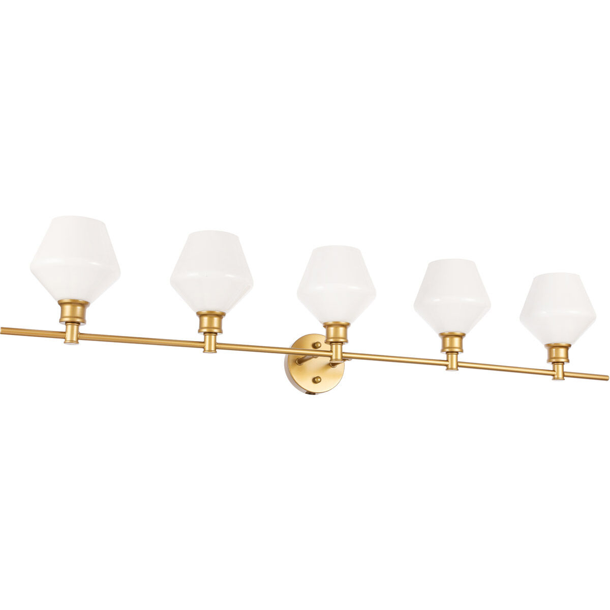 Gene 5 Light 47 inch Brass Wall sconce Wall Light