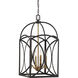 Talbot 4 Light 14 inch English Bronze and Warm Brass Pendant Ceiling Light, Medium