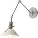 Henry 1 Light 9.2 inch Vintage Platinum and White Sconce Wall Light in Vintage Platinum/White