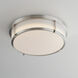 Rogue LED 13 inch Satin Nickel Flush Mount Ceiling Light