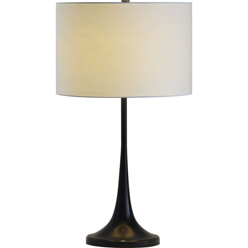 Salvora 27 inch 100 watt Black Table Lamp Portable Light
