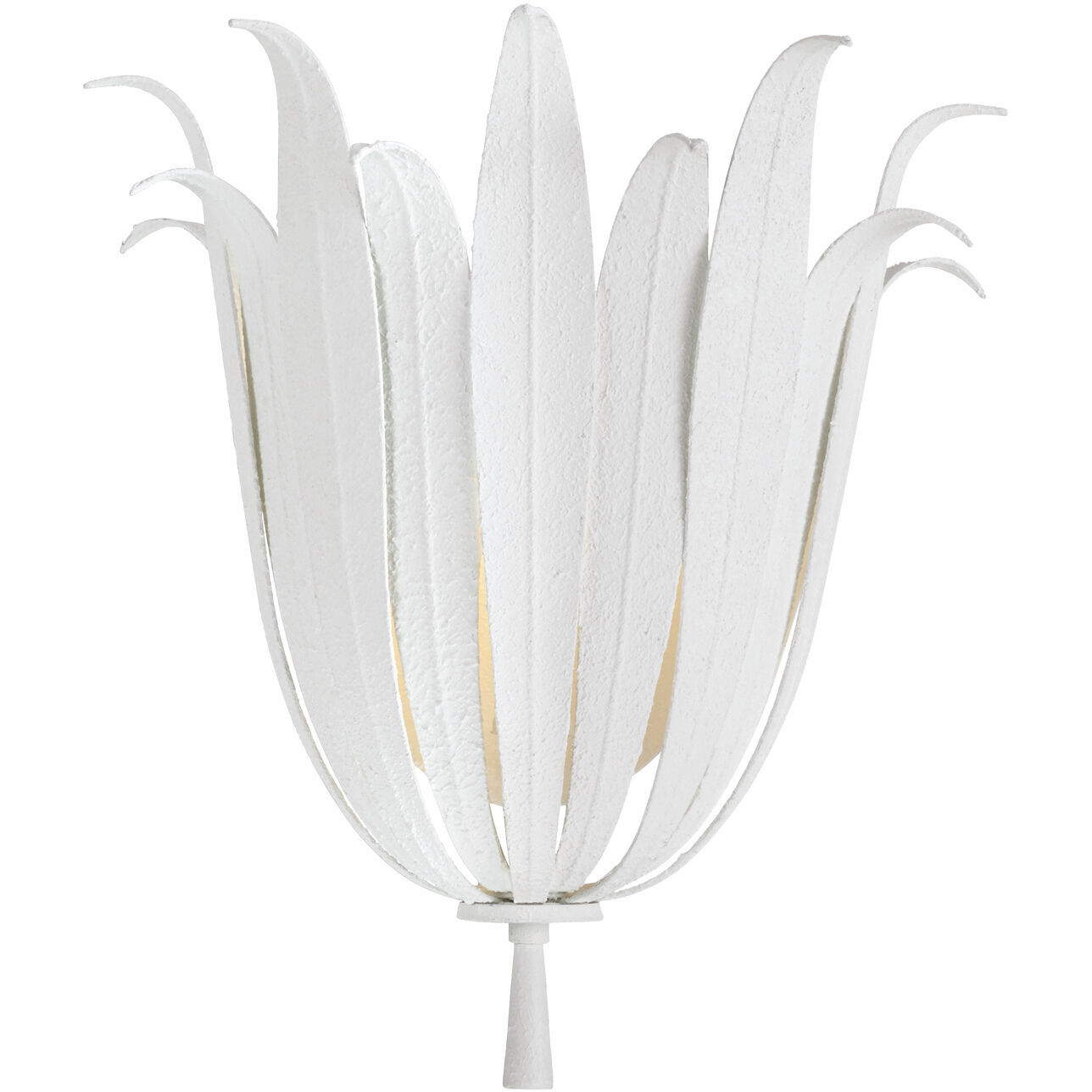 Eden 1 Light 13 inch Textured White Sconce Wall Light