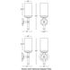 Halo 1 Light 3.94 inch Brushed Brass Wall Sconce Wall Light