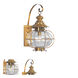 Harbor 1 Light 20 inch Flemish Brass Large Outdoor Wall Lantern