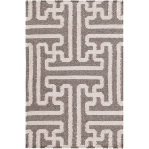 Archive 36 X 24 inch Brown and Neutral Area Rug, Wool