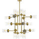 Calliope 20 Light 42 inch Foundry Brass Chandelier Ceiling Light