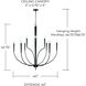 Holden 10 Light 40 inch Matte Black Chandelier Ceiling Light
