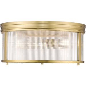 Carnaby 4 Light 18 inch Modern Gold Flush Mount Ceiling Light