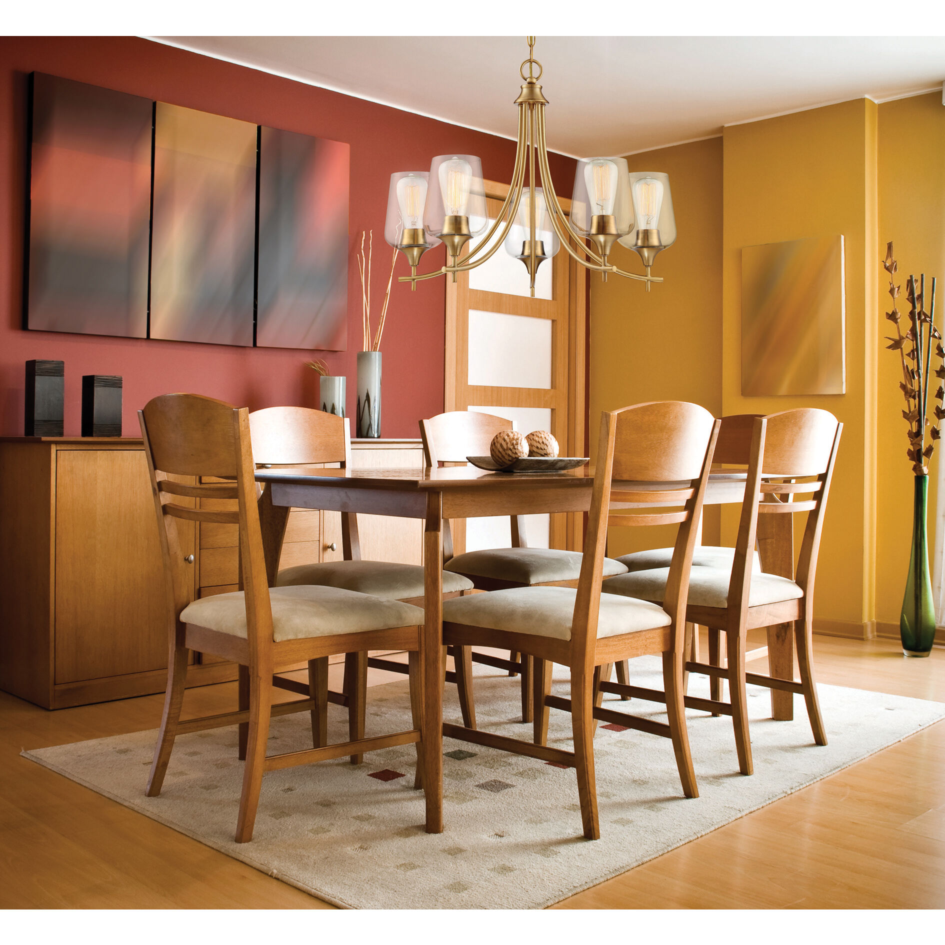 Brass light fixture dining room 2025