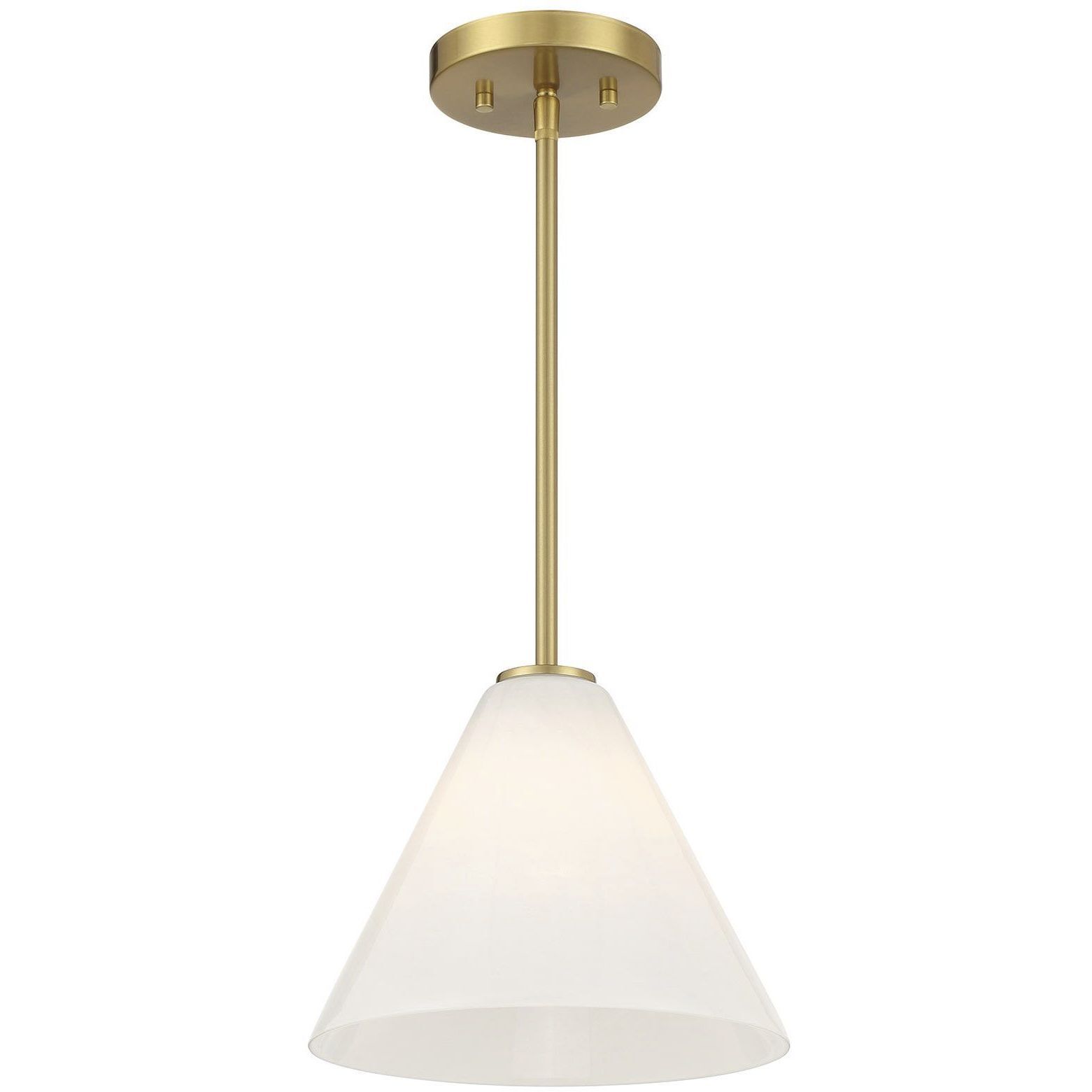 Blair 1 Light 10 inch Warm Brass Mini-Pendant or Semi-Flush Ceiling Light
