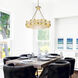 Nova 8 Light 31 inch Champagne Chandelier Ceiling Light