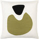 Jason Wu 22 X 22 inch White / Olive / Black Accent Pillow
