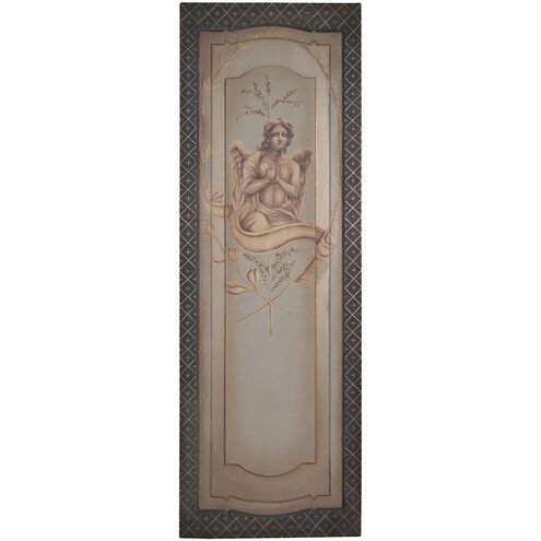 Angel Antique Gold with Brown Framed Wall Art