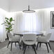 Salm 24 inch Black Pendant/Chandelier Ceiling Light