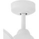 Aileron 60 inch Matte White with Heritage Brass with Matte White Blades Smart Fan