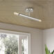 Copenhagen 2 Light 5.13 inch Brushed Nickel Semi-Flush Ceiling Light