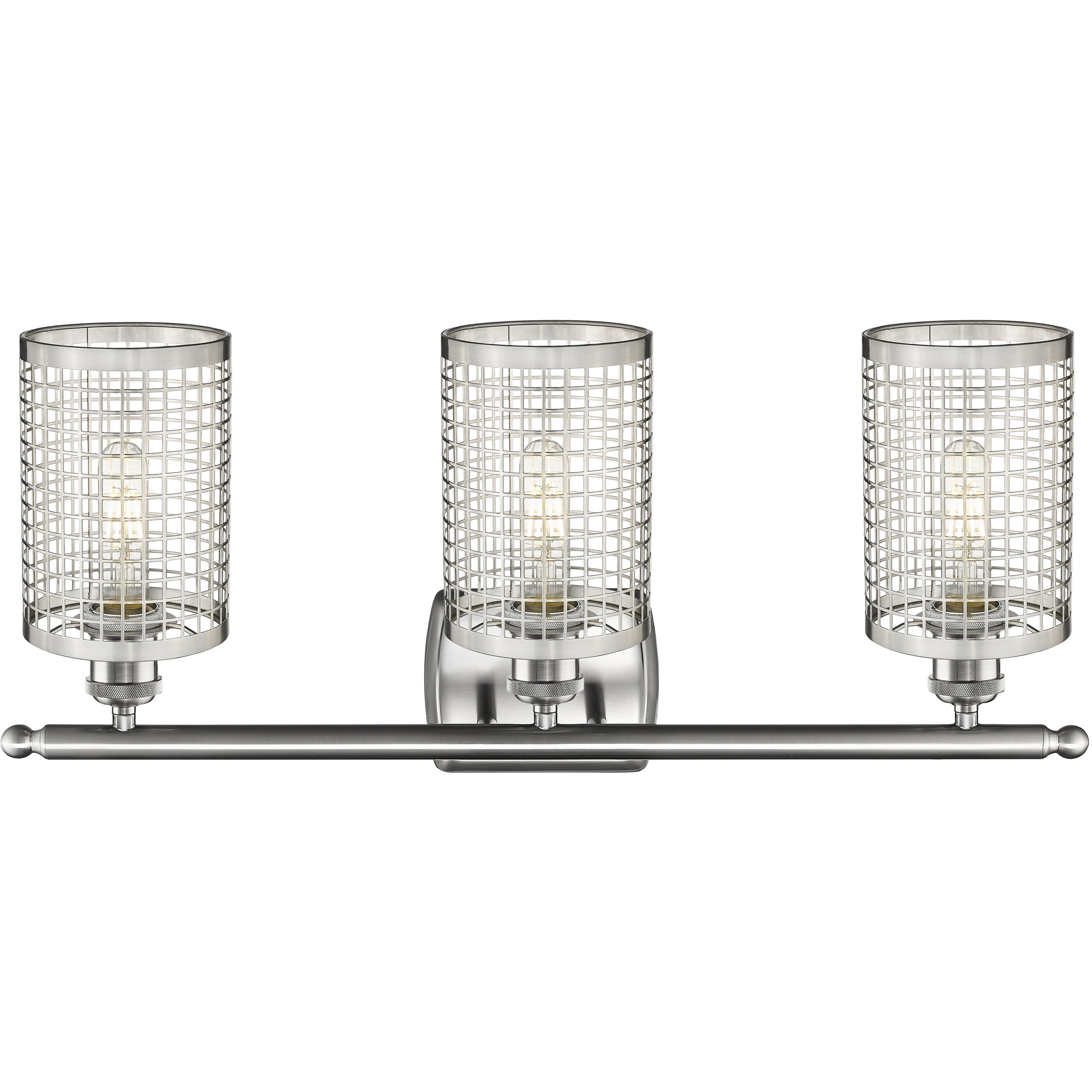 Nestbrook 3 Light 26 inch Satin Nickel Bath Vanity Light Wall Light