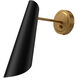Alora Mood Gabriel 1 Light 4.38 inch Aged Gold and Matte Black Bath Vanity Light Wall Light