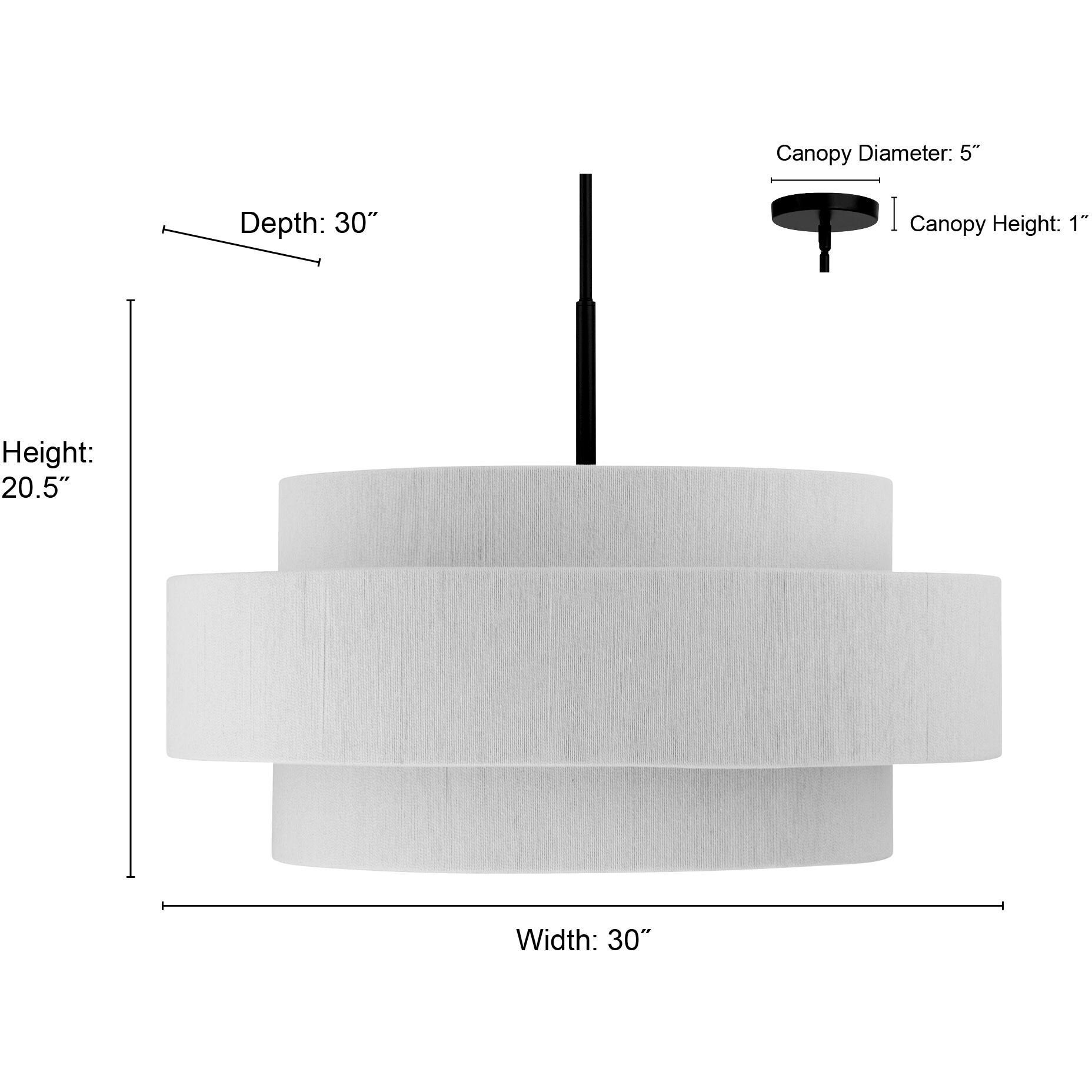 Helbert 6 Light 30 inch Matte Black Pendant Ceiling Light