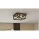 Infinger 2 Light 13 inch Statuary Bronze Semi-Flush Mount Ceiling Light